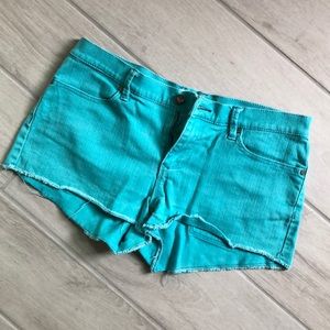 ROXY Teal / Aqua Denim Shorts